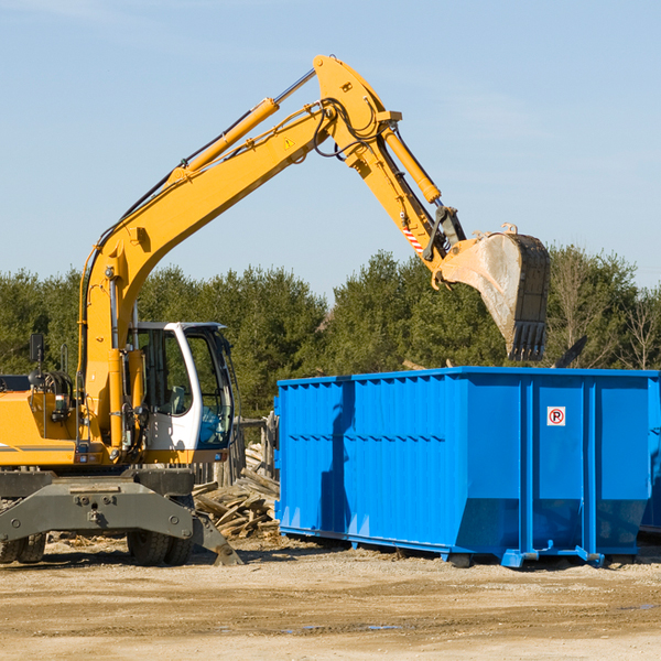 what size residential dumpster rentals are available in Dumbarton Virginia